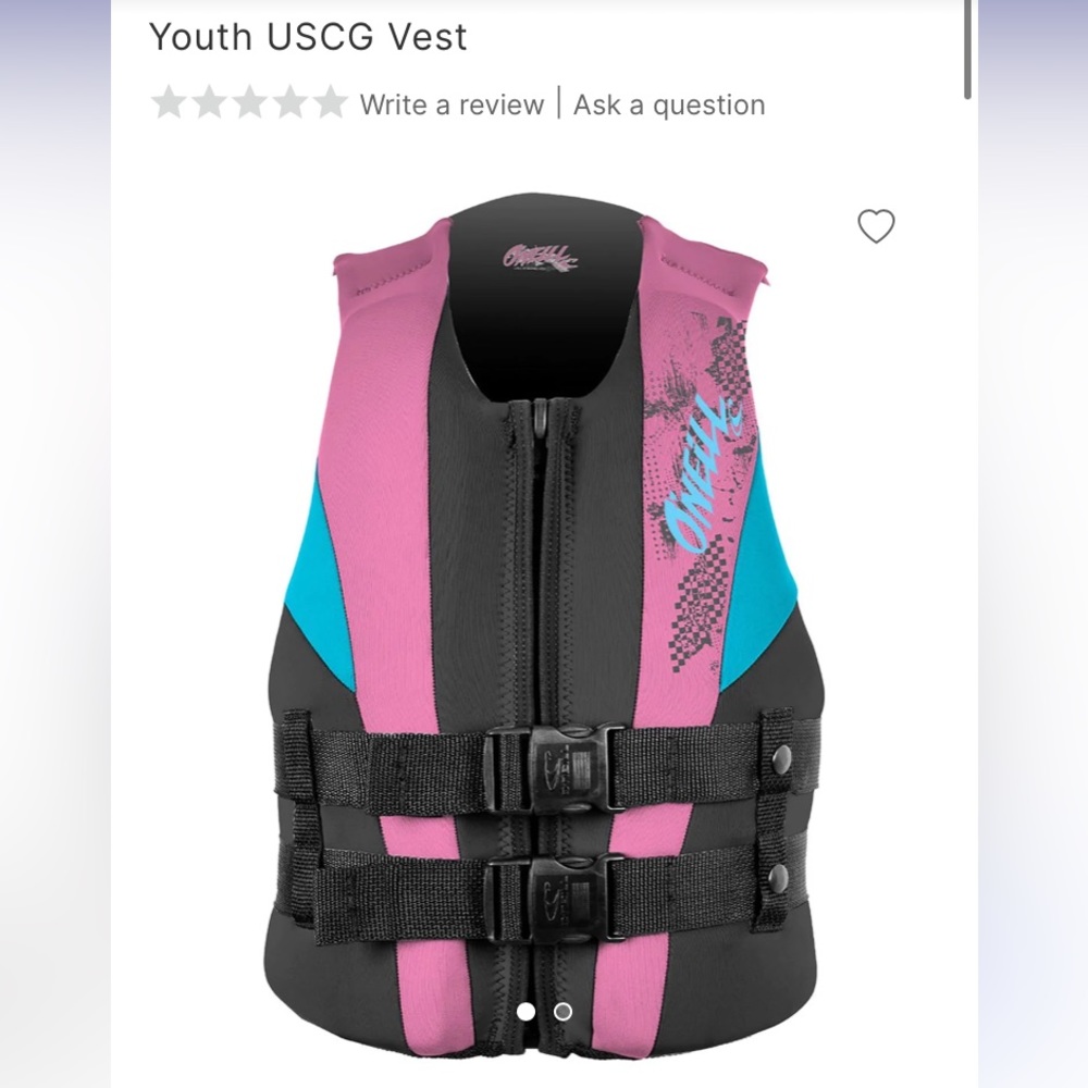 O’Neill USCG Approved Life Vest